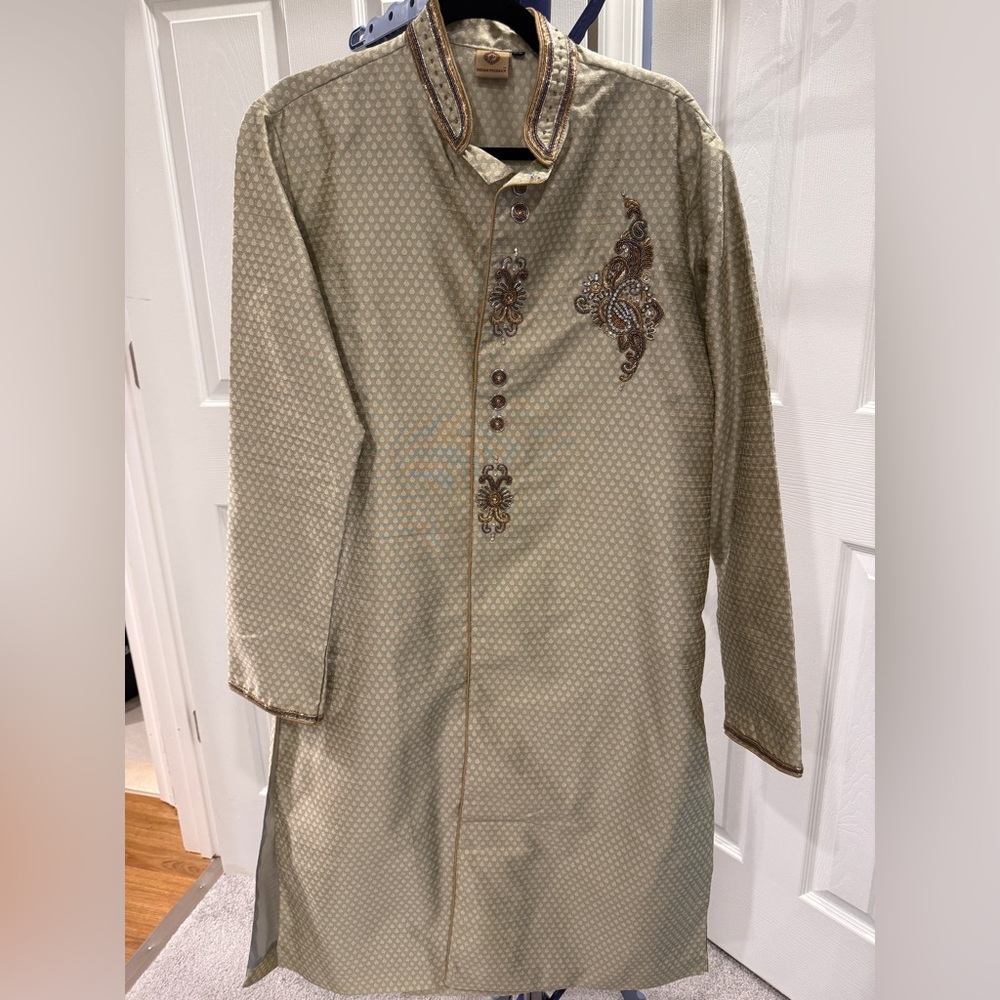 Men's Embroidered and Embellished Sherwani